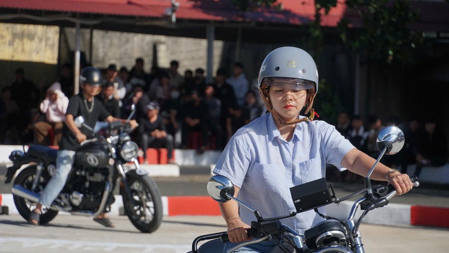 Gia Lai: Thêm điểm sát hạch cho người đam mê xe phân khối lớn mà chưa có bằng lái- Ảnh 1.