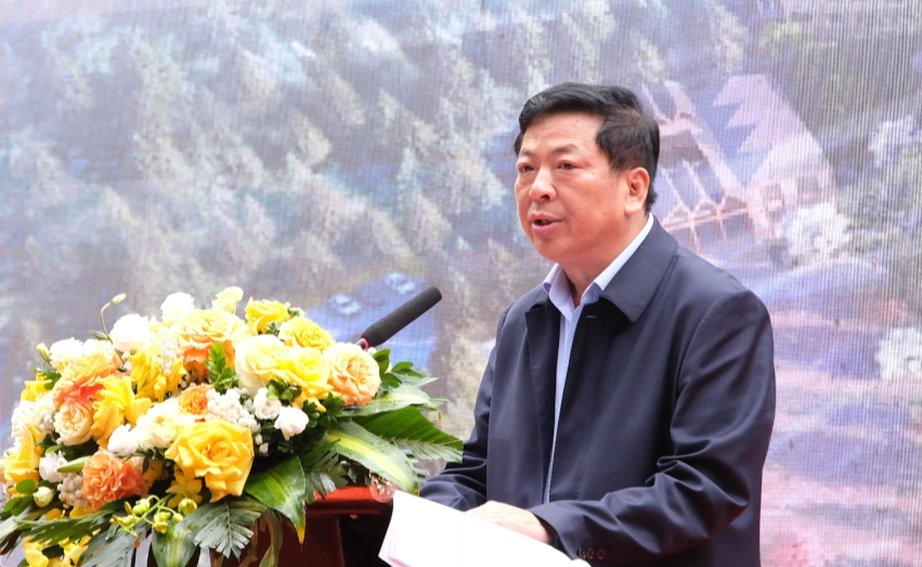 Bộ trưởng Trần Hồng Minh phát lệnh khởi công trường nội trú tại xã biên giới Cao Bằng- Ảnh 3. Bộ trưởng Trần Hồng Minh phát lệnh khởi công trường nội trú tại xã biên giới Cao Bằng- Ảnh 3.