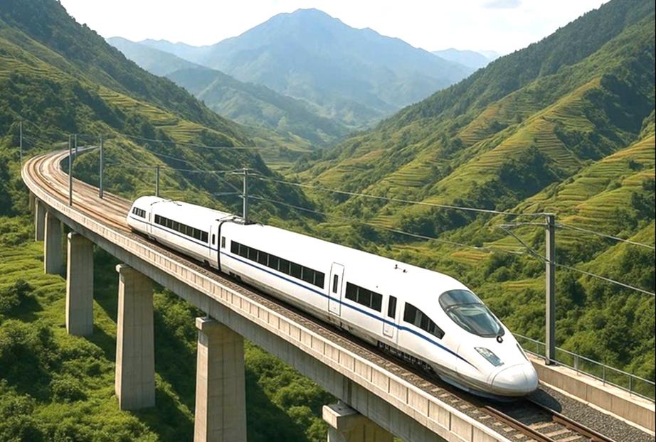 Tuyến đường sắt Lào Cai - Hà Nội - Hải Phòng dự kiến khởi công vào tháng 12/2025. (Ảnh minh họa)