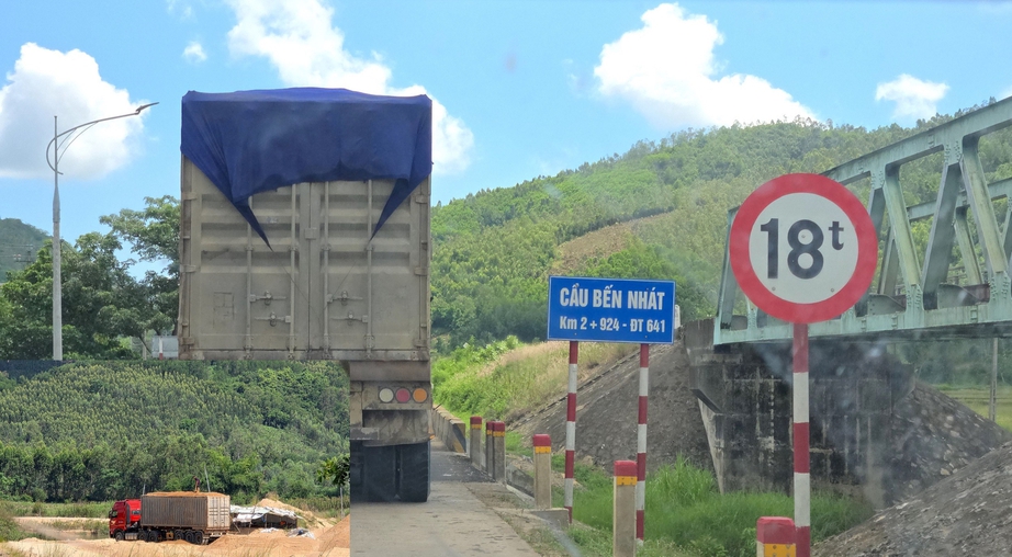 CSGT Đắk Lắk xử lý hàng loạt xe quá tải qua cầu yếu sau phản ánh của Báo Xây dựng- Ảnh 1.