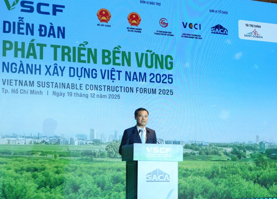 Diễn đ&agrave;n ph&aacute;t triển bền vững ng&agrave;nh x&acirc;y dựng Việt Nam - VSCF 2025: Th&uacute;c đẩy chuyển đổi xanh- Ảnh 1.