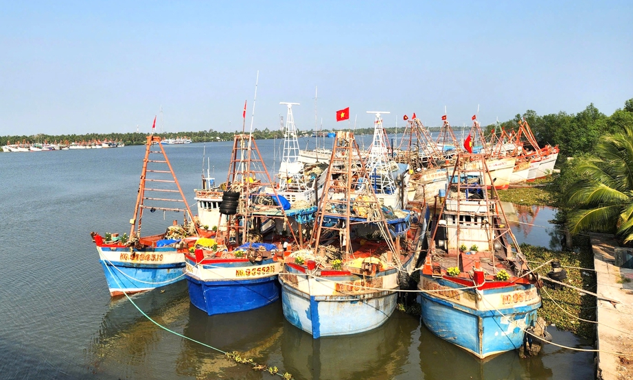 An Giang quyết liệt xử lý tàu cá khai thác thủy sản bất hợp pháp- Ảnh 1. An Giang quyết liệt xử lý tàu cá khai thác thủy sản bất hợp pháp- Ảnh 1.