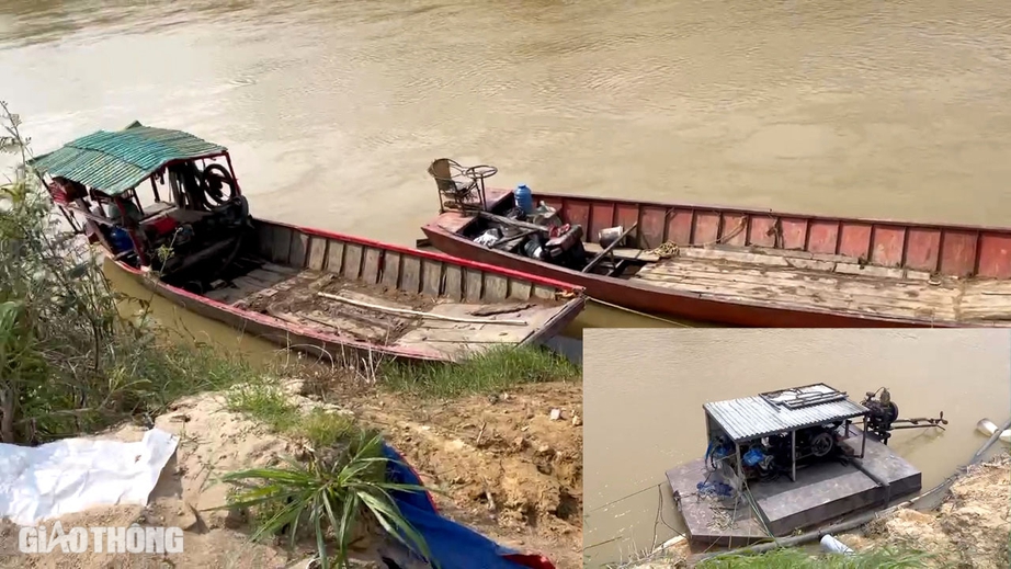 Công an Đắk Lắk triệt phá nhiều điểm khai thác cát trái phép trên sông Krông Ana- Ảnh 1.