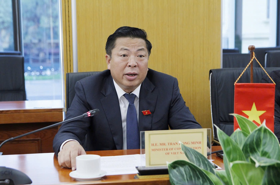 Minister Tran Hong Minh holds a working session with the Republic of Korea's ambassador- Ảnh 1. Minister Tran Hong Minh holds a working session with the Republic of Korea's ambassador- Ảnh 1.