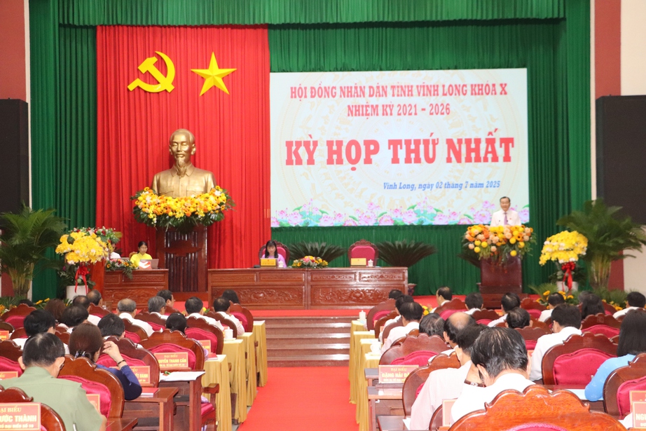 HĐND tỉnh Vĩnh Long họp kỳ đầu tiên sau sáp nhập Bến Tre, Trà Vinh- Ảnh 1.