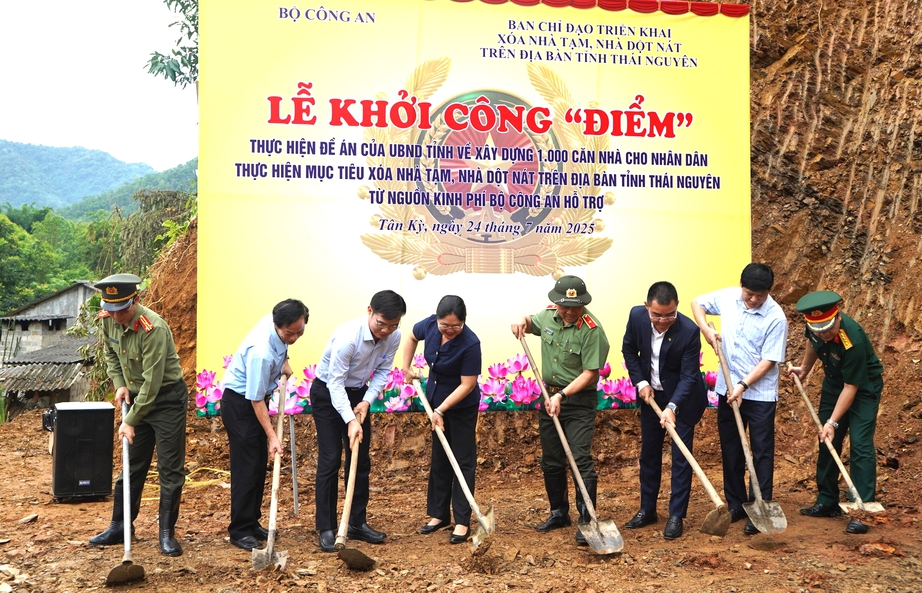 Thái Nguyên khởi công, sửa chữa thêm gần 5.000 nhà tạm, dột nát- Ảnh 1.