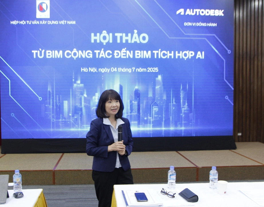 Bà Nguyễn Thị Duyên, Chủ tịch VECAS phát biểu tại hội thảo. Bà Nguyễn Thị Duyên, Chủ tịch VECAS phát biểu tại hội thảo.