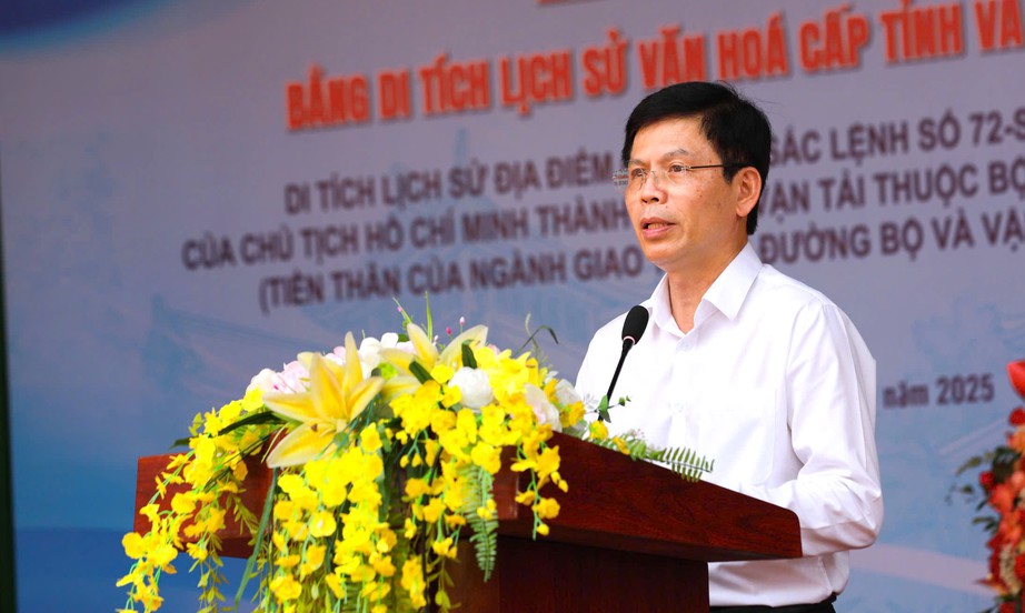 Địa điểm công bố Sắc lệnh thành lập Sở Vận tải của Bác Hồ được công nhận di tích lịch sử- Ảnh 1.