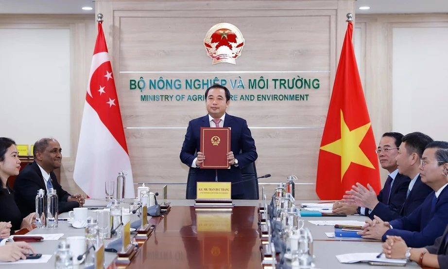 Việt Nam - Singapore ký thỏa thuận hợp tác carbon theo Điều 6 Thỏa thuận Paris- Ảnh 1.