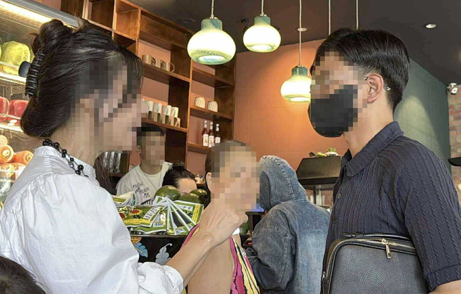 Công an phường Vĩnh Tuy thông tin vụ "tổng tài" ở quán cafe trong khu đô thị Times City- Ảnh 2.