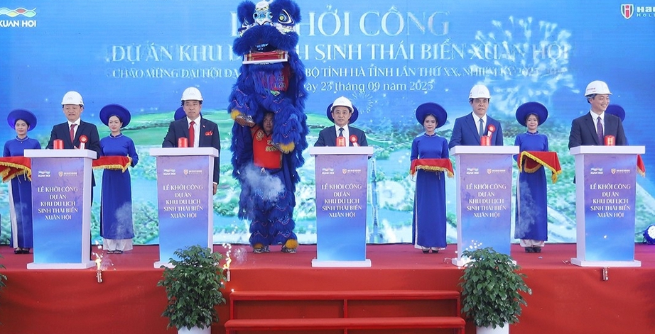 Hà Tĩnh: Khởi công khu du lịch sinh thái biển Xuân Hội gần 4.000 tỷ đồng- Ảnh 1.