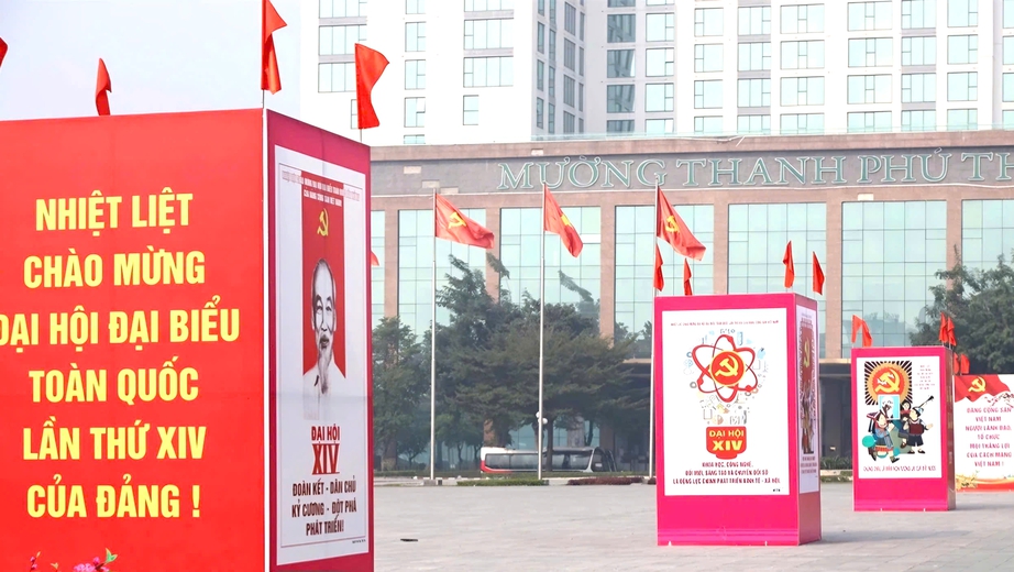 Phú Thọ: Chỉnh trang đô thị tạo khí thế chào mừng Đại hội Đảng toàn quốc lần thứ XIV- Ảnh 1. Phú Thọ: Chỉnh trang đô thị tạo khí thế chào mừng Đại hội Đảng toàn quốc lần thứ XIV- Ảnh 1.