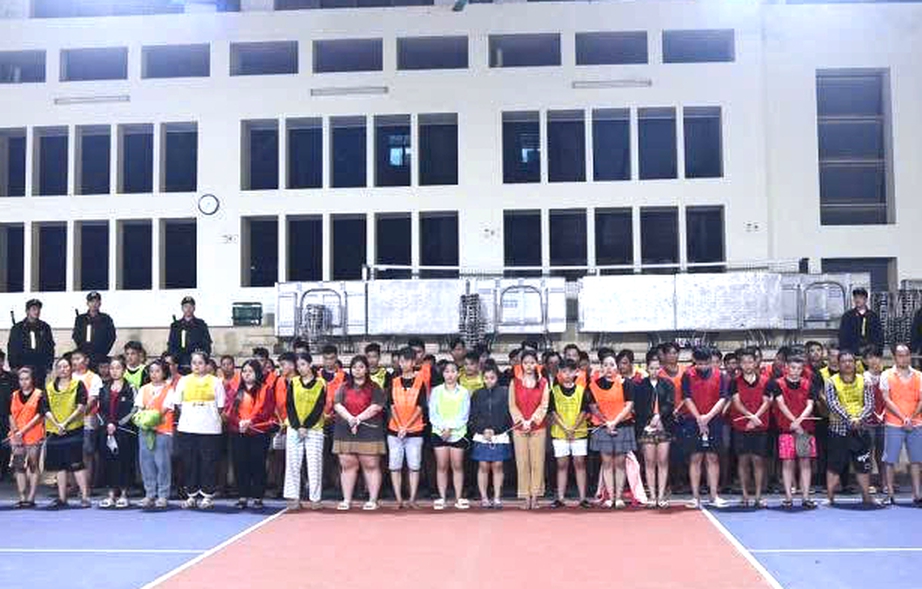 C&ocirc;ng an Tuy&ecirc;n Quang triệt ph&aacute; đường d&acirc;y lừa đảo tại Campuchia, bắt giữ 205 đối tượng- Ảnh 1.