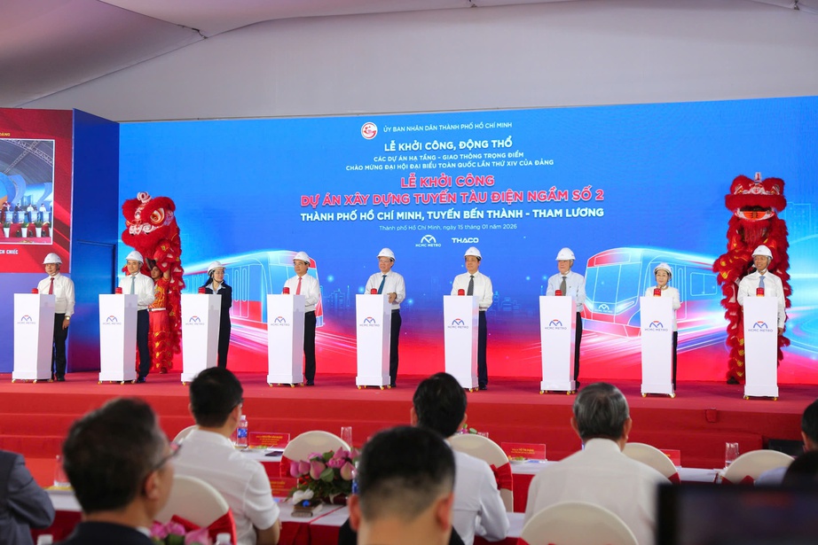 TP.HCM đồng loạt khởi c&ocirc;ng 4 dự &aacute;n hạ tầng trọng điểm ch&agrave;o mừng Đại hội XIV của Đảng- Ảnh 7.