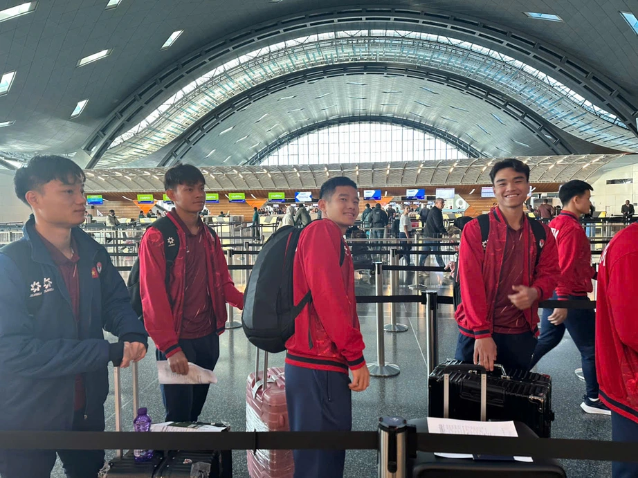 U23 Việt Nam sang Ả Rập Xê Út dự giải châu Á- Ảnh 1. U23 Việt Nam sang Ả Rập Xê Út dự giải châu Á- Ảnh 1.