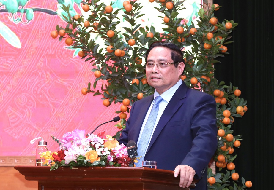 Thủ tướng Phạm Minh Chính thăm, chúc Tết và làm việc với Bộ Văn hóa, Thể thao và Du lịch- Ảnh 2. Thủ tướng Phạm Minh Chính thăm, chúc Tết và làm việc với Bộ Văn hóa, Thể thao và Du lịch- Ảnh 2.