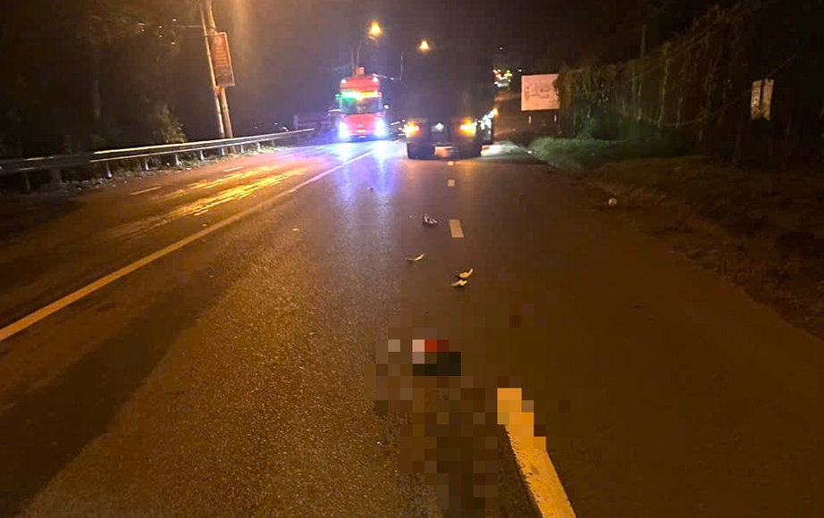 Xe đầu k&eacute;o va chạm xe m&aacute;y tr&ecirc;n quốc lộ 20, một người phụ nữ tử vong- Ảnh 1.