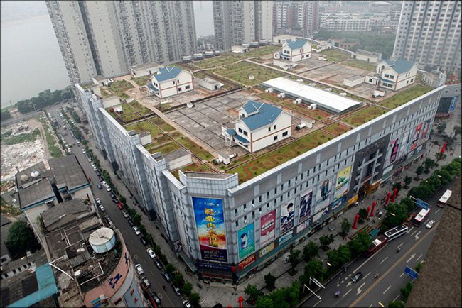 Biệt thự trên nóc các tòa nhà cao tầng ở Trung Quốc.