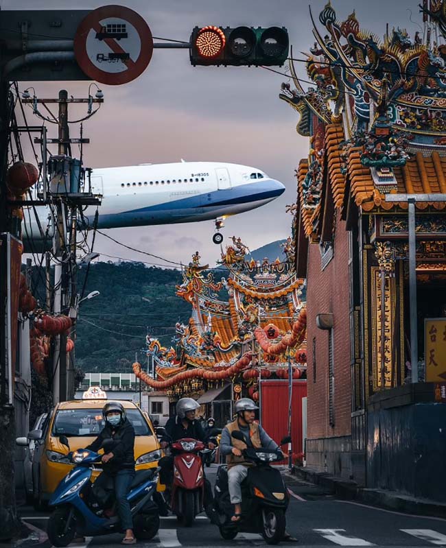 Bức ảnh này được chụp ở Đài Bắc, Đài Loan, một khoảnh khắc ấn tượng được nhiều người thích.