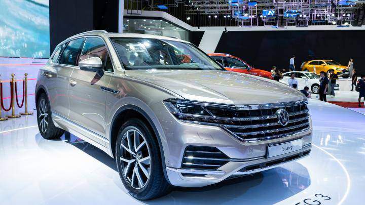 Touareg 2019 là tâm điểm tại gian trưng bày của Volkswagen Việt Nam tại VMS 2018. Đây là thế hệ mới nhất của mẫu SUV này.