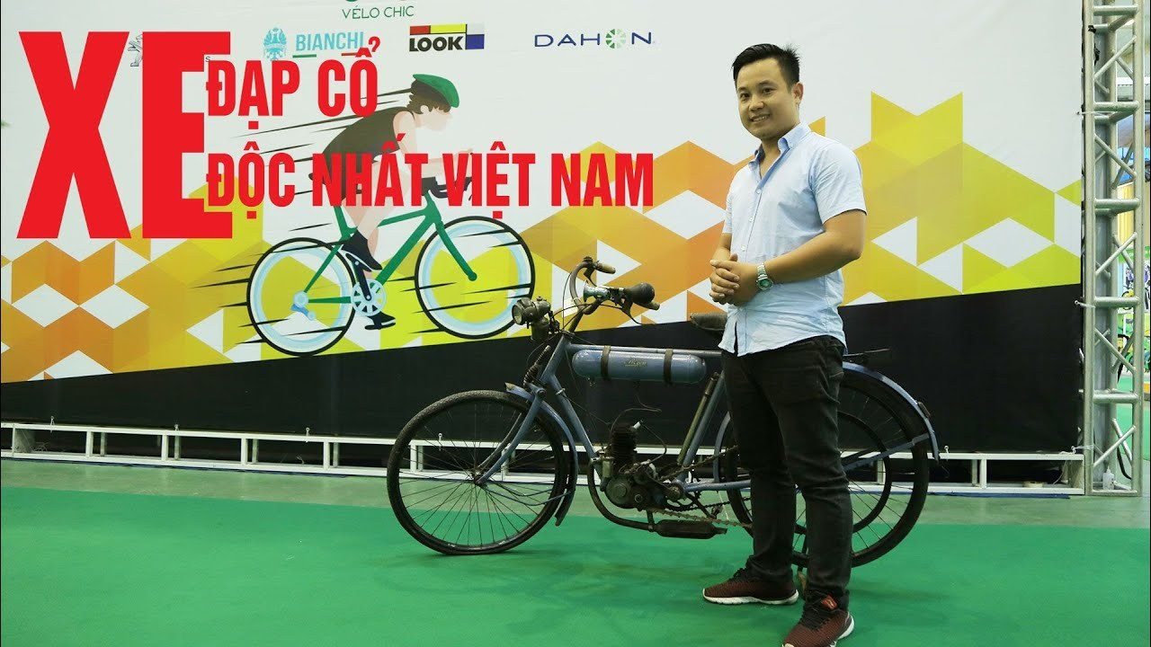 “Cả thế giới có 3 chiếc xe đạp như vậy, nhưng hiện tại chỉ có chiếc xe đạp của tôi là còn hoạt động được”, anh Bùi Xuân Mai, chủ nhân chiếc xe đạp, chia sẻ.