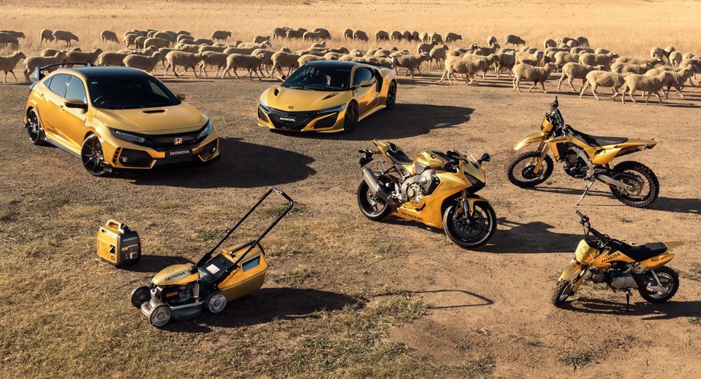 Honda mạ vàng tất cả các sản phẩm kỷ niệm 50 năm có mặt tại thị trường Úc