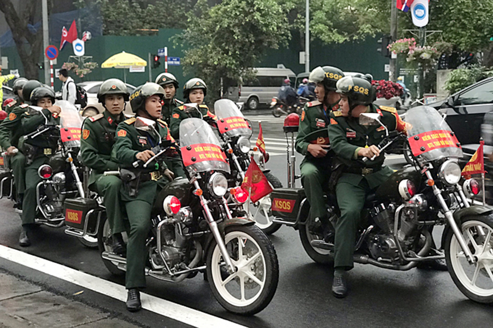 Lực lượng Kiểm soát quân sự cũng tham gia hỗ trợ các lực lượng khác đảm bảo an ninh, trật tự cho sự kiện Hội nghị thượng đỉnh Mỹ - Triều Tiên