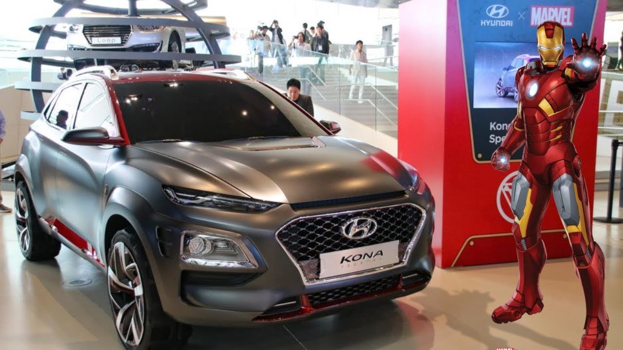 Mẫu xe crossover Hyundai Kona Iron Man Edition được trình làng tại sự kiện San Diego Comic-Con 2018 tháng 7/2018