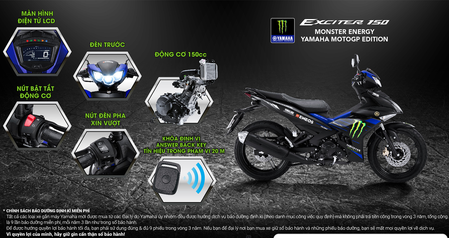 Những thay đổi đáng chú ý trên Yamaha Exciter 150 2019 để đáp ứng tiện nghi cho khách hàng đó chính là cụm đèn pha trước với công nghệ LED