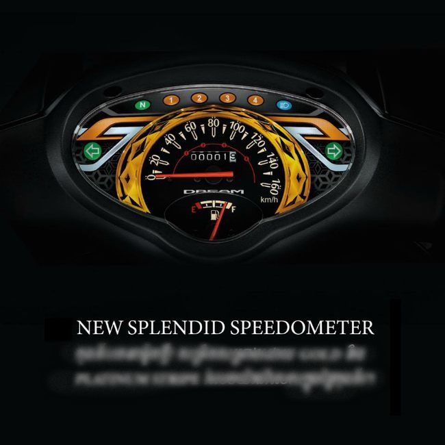 Cụm đồng hồ với những xọc màu nhìn cực kì bắt mắt