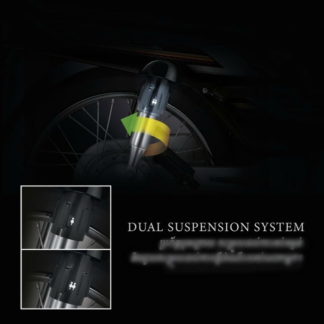 Giảm xóc sau với bộ đôi phuộc dẻo dai