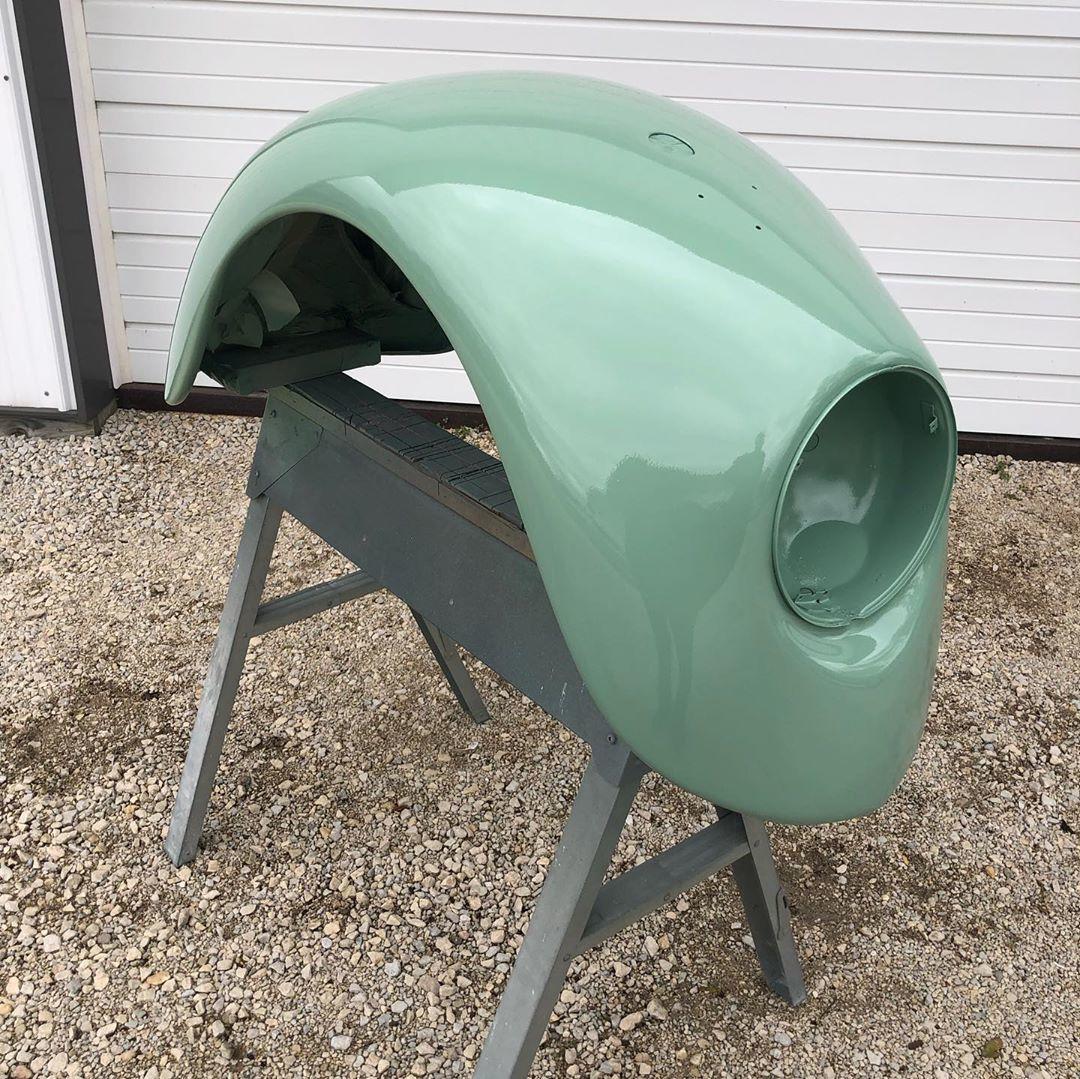 Kiểu dáng sau chiến tranh mang tính biểu tượng của chắn bùn trên VW Type 1 vẫn có thể được nhìn thấy ở lớp vỏ ngoài khá dễ dàng