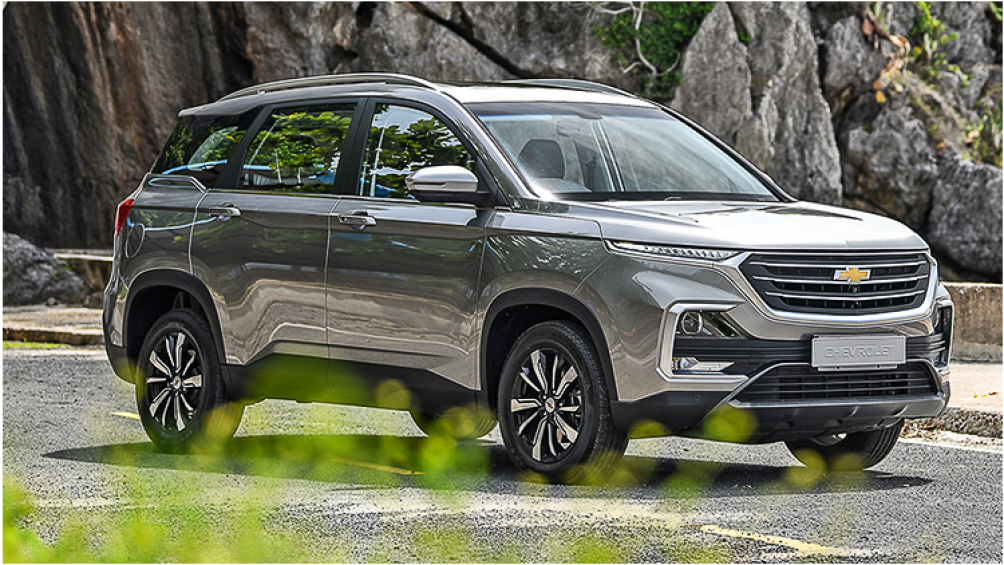 Giá xe Chevrolet Captiva 2020 chưa bao gồm thuế VAT 7%, bảo hiểm, phim cách nhiệt, chi phí đăng ký xe (khoảng 70.000 baht - khoảng 52 triệu đồng)