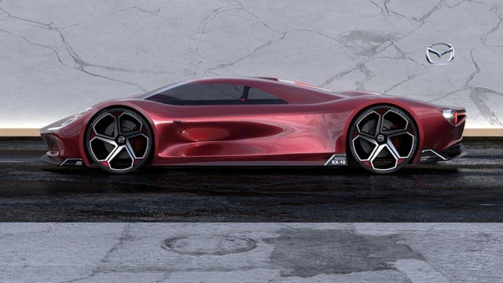 Ở phía trước có vòm bánh xe cong cũng như bộ đèn pha LED và lưới tản nhiệt đặc trưng của Mazda