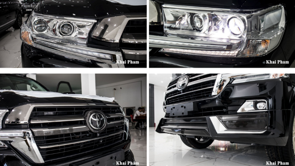 Đuôi xe Toyota Land Cruiser 2020 vẫn không thay đổi với cụm đèn hậu sử dụng hàng loạt bóng LED xếp tầng nối liền bởi thanh crom vắt ngang