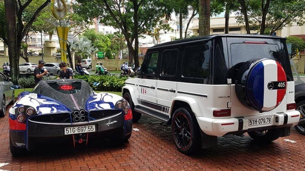 Thần gió Pagani Huayra trước cửa showrooom của Maserati