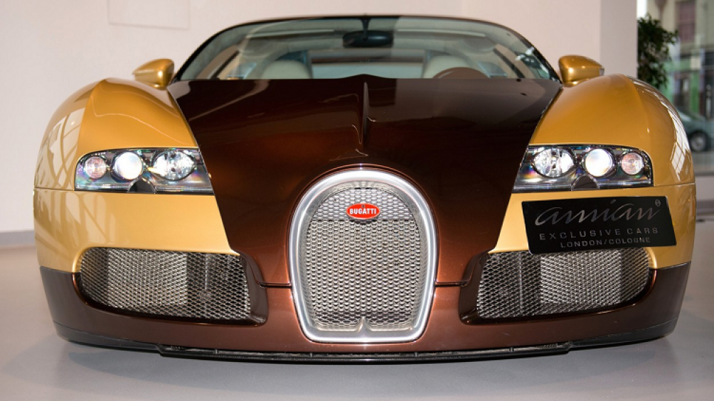 Khác với một số chiếc Bugatti Veyron khác sở hữu các tông màu sặc sỡ như xanh đen, đỏ đen, trắng xanh...