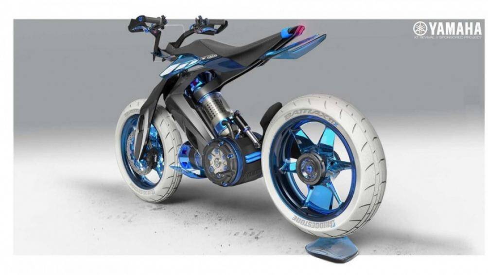 Theo đó, Yamaha XT500 H20 Concept được thực hiện bởi nhà thiết kế Maxime Lefebvre