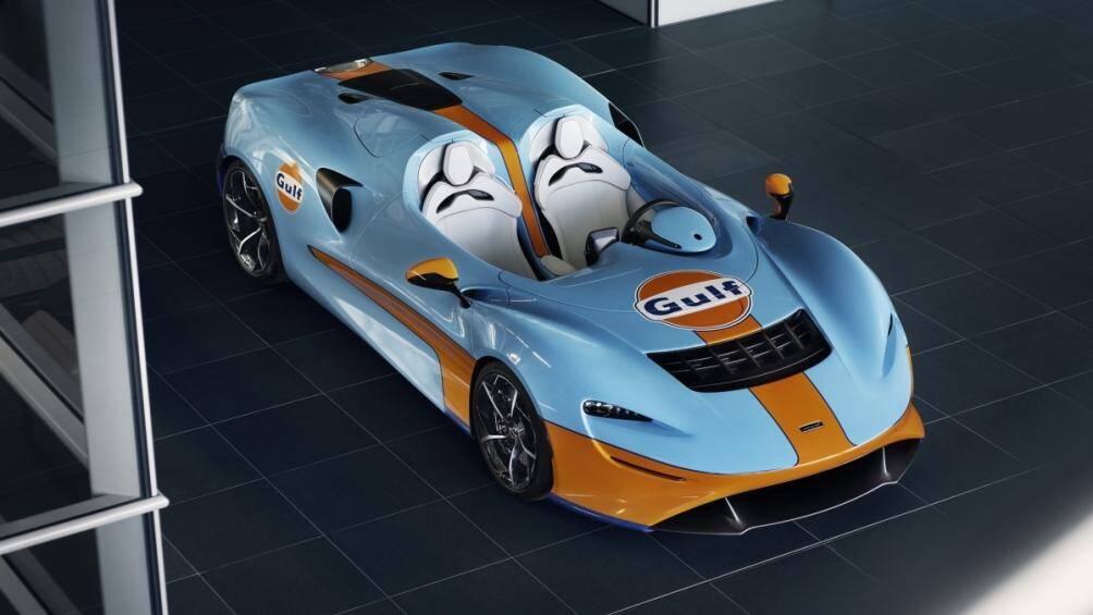 McLaren Elva Gulf do MSO đảm trách là một mẫu xe sẽ đánh dấu lịch sử tuyệt vời của McLaren và cả Gulf trong lịch sử đua xe