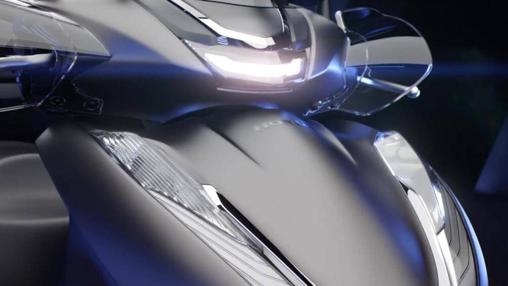 Ảnh trên là cận cảnh đèn Demi bóng LED của SH350 tương tự SH150i