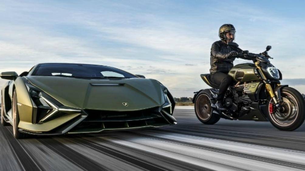 Thiết kế của siêu mô tô Ducati Diavel 1260 được lấy cảm hứng từ siêu xe bốn bánh Lamborghini Sian FKP 37 V12-hybrid vô cùng đẹp mắt