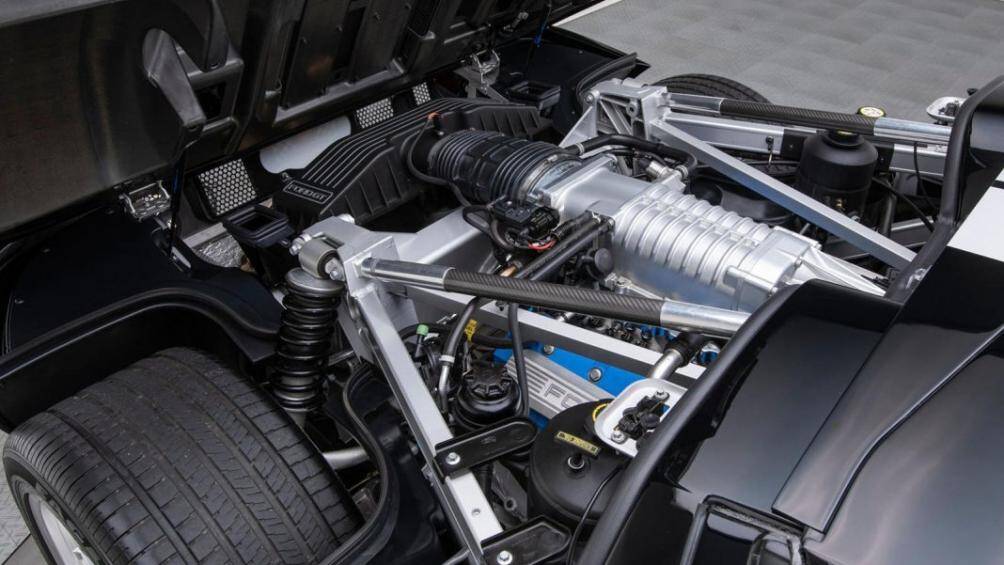 Ford GTX1 vẫn được trang bị động cơ V8 tăng áp 5,4 lít được tinh chỉnh để tăng công suất lên đến 700 mã lực