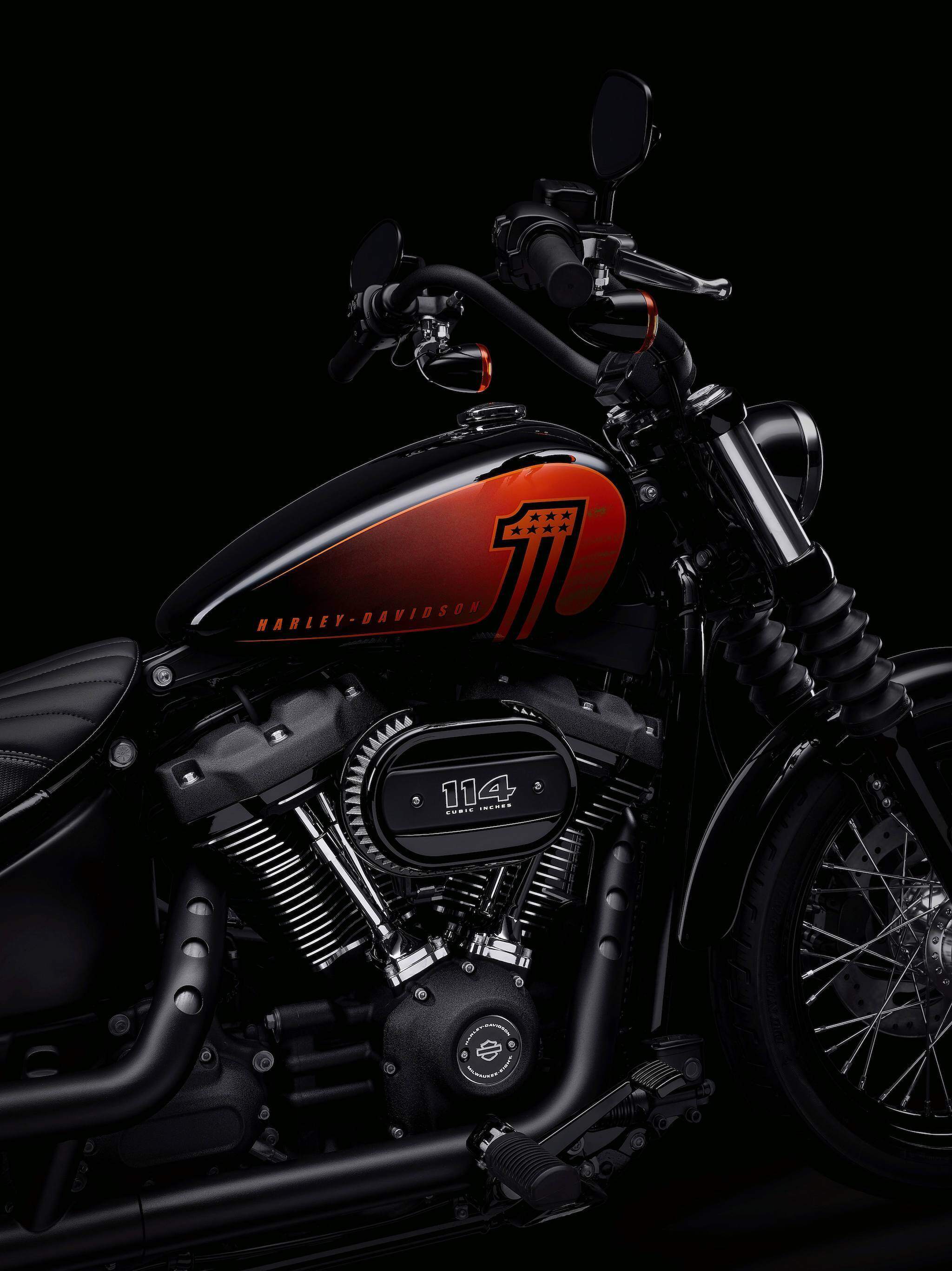 Harley-Davidson Street Bob 114 được trang bị động cơ Milwaukee-Eight mới với dung tích 1.868cc để thay thế cho động cơ 1.753cc trước đây