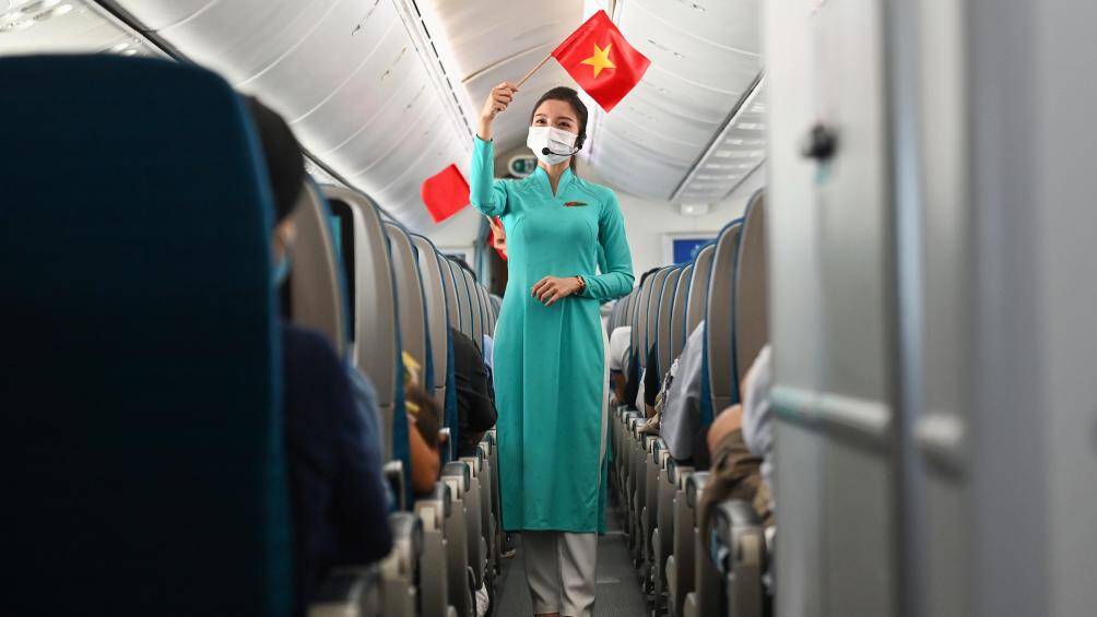 Đây cũng là món quà của Hãng hàng không Quốc gia nhằm tri ân và chung vui với hành khách trong ngày lễ trọng đại của đất nước.