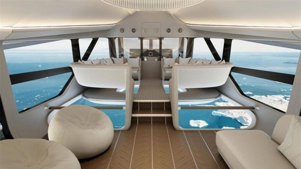 Còn đây được gọi là Infinity Lounge, là nơi hoàn hảo để thư giãn và ngắm nhìn thế giới khi Airlander 10 đi qua