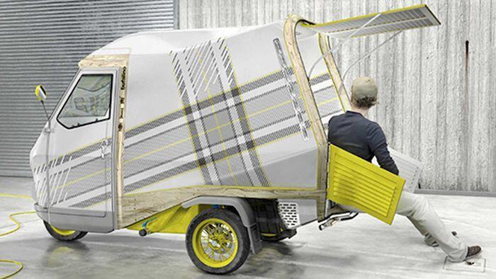 Đây là phiên bản ba bánh thương mại của chiếc xe tay ga Vespa nổi tiếng thế giới