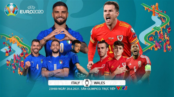 Link xem trực tiếp Italia vs Xứ Wales