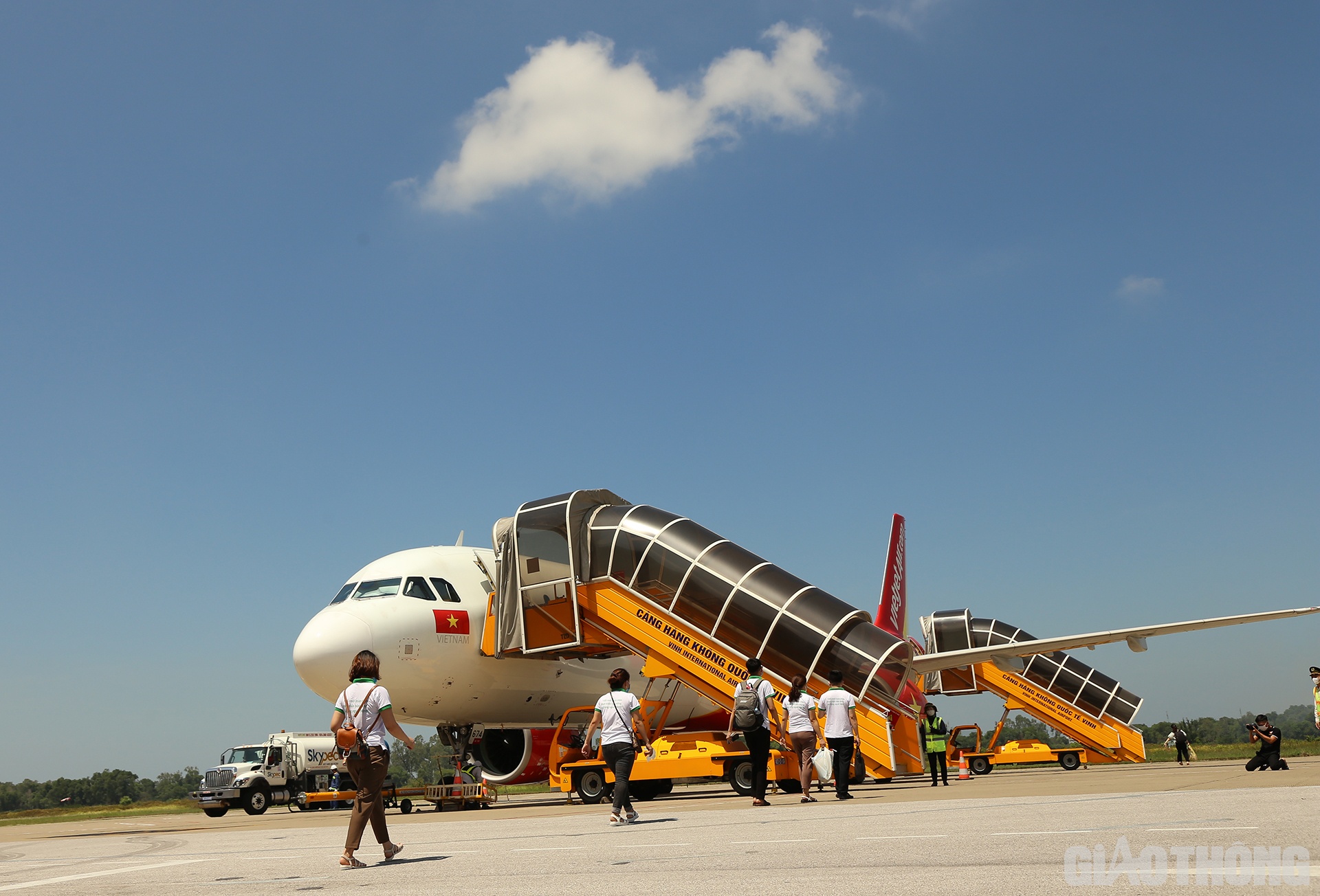 Chuyến bay được hãng hàng không Vietjet tài trợ