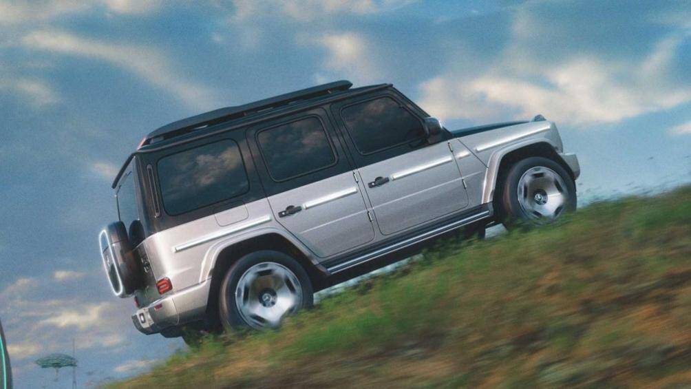 Không lắp động cơ dưới nắp capo nên lưới tản nhiệt truyền thống được biến thành một trang bị phát sáng gọi là Black Panel Grille trên EQG Concept