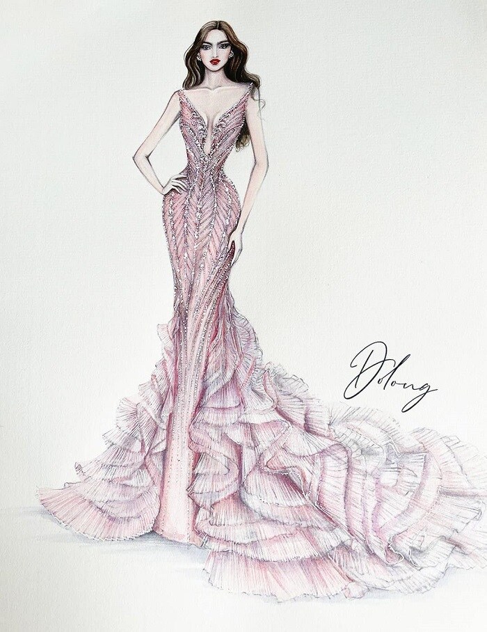 Đầm dạ hội thiết kế đặc biệt dáng xoè FDH5280- PANTIO - Đầm, váy nữ |  ThờiTrangNữ.vn